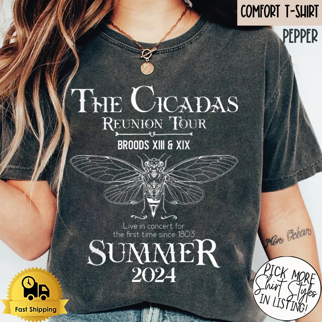 Cicada Shirt 2024 Cicada Emergence Unisex Jersey Short Sleeve Tee Funny Il M4ds 