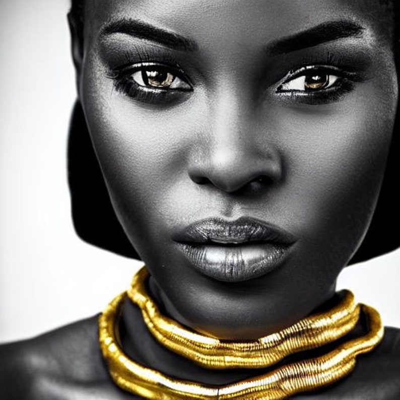 African Women Portrait Art Print Etsy