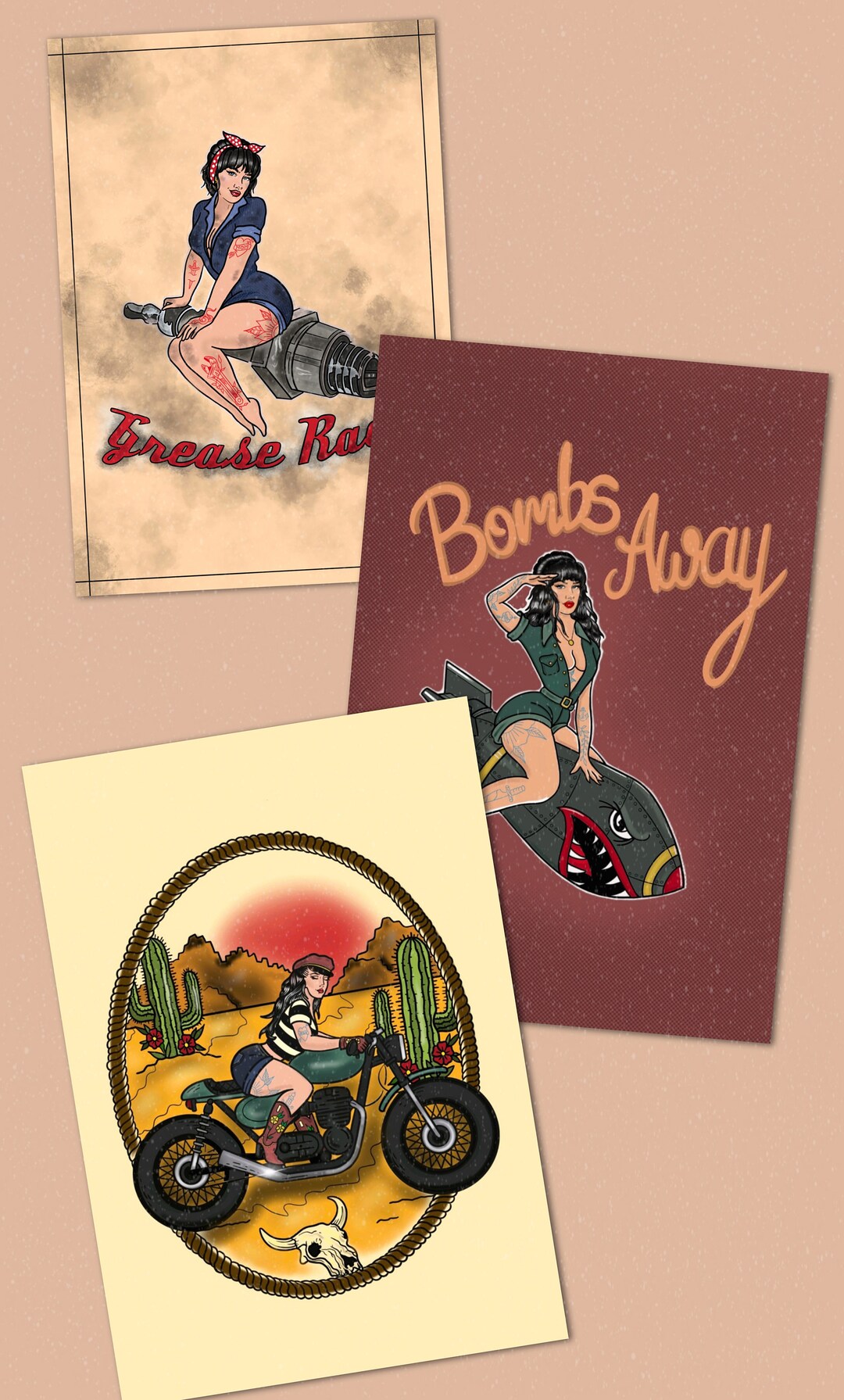 Turn Yourself Into a Pinup A4 Custom Print - Etsy