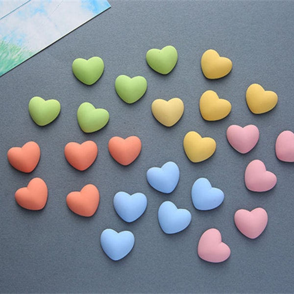 10 Handcrafted Heart Magnets