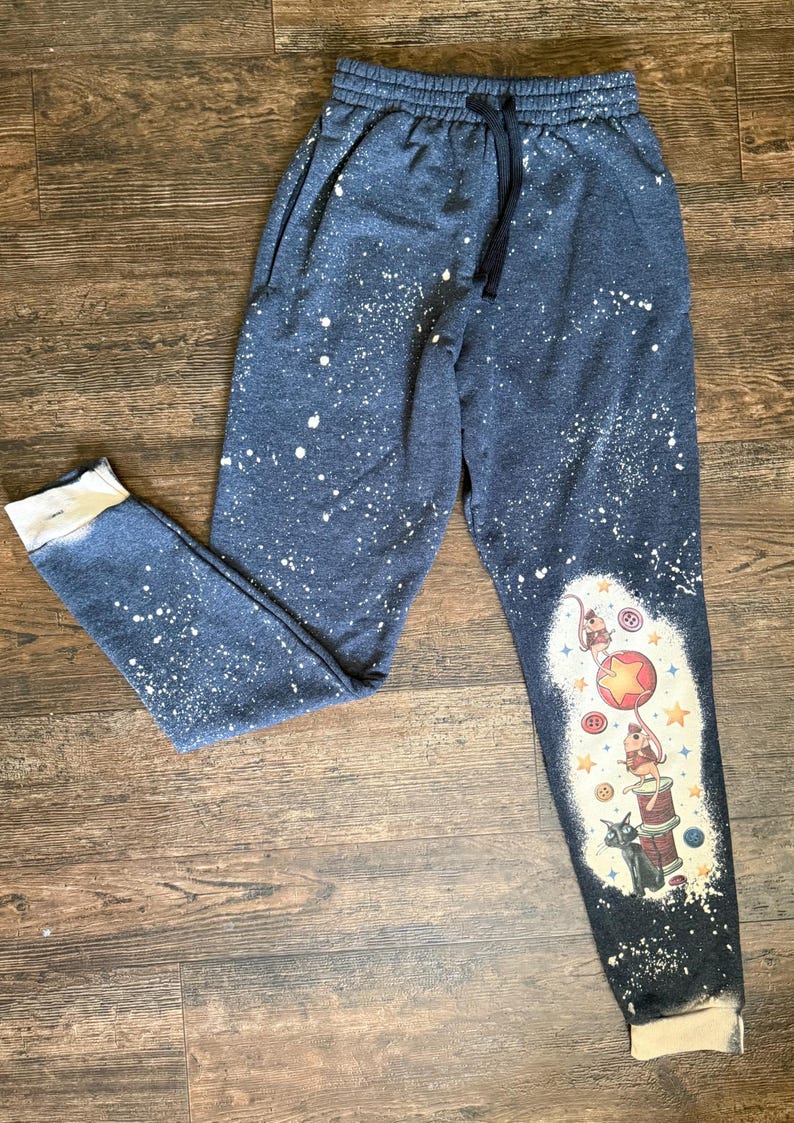 Scary Halloween Doll, Coraline Bleached Hoodie, Spooky Circus Button Eyes image 6