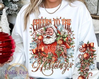 Coca Cola Santa Sweatshirt: Cheers to the Holidays, Cozy Winter Apparel