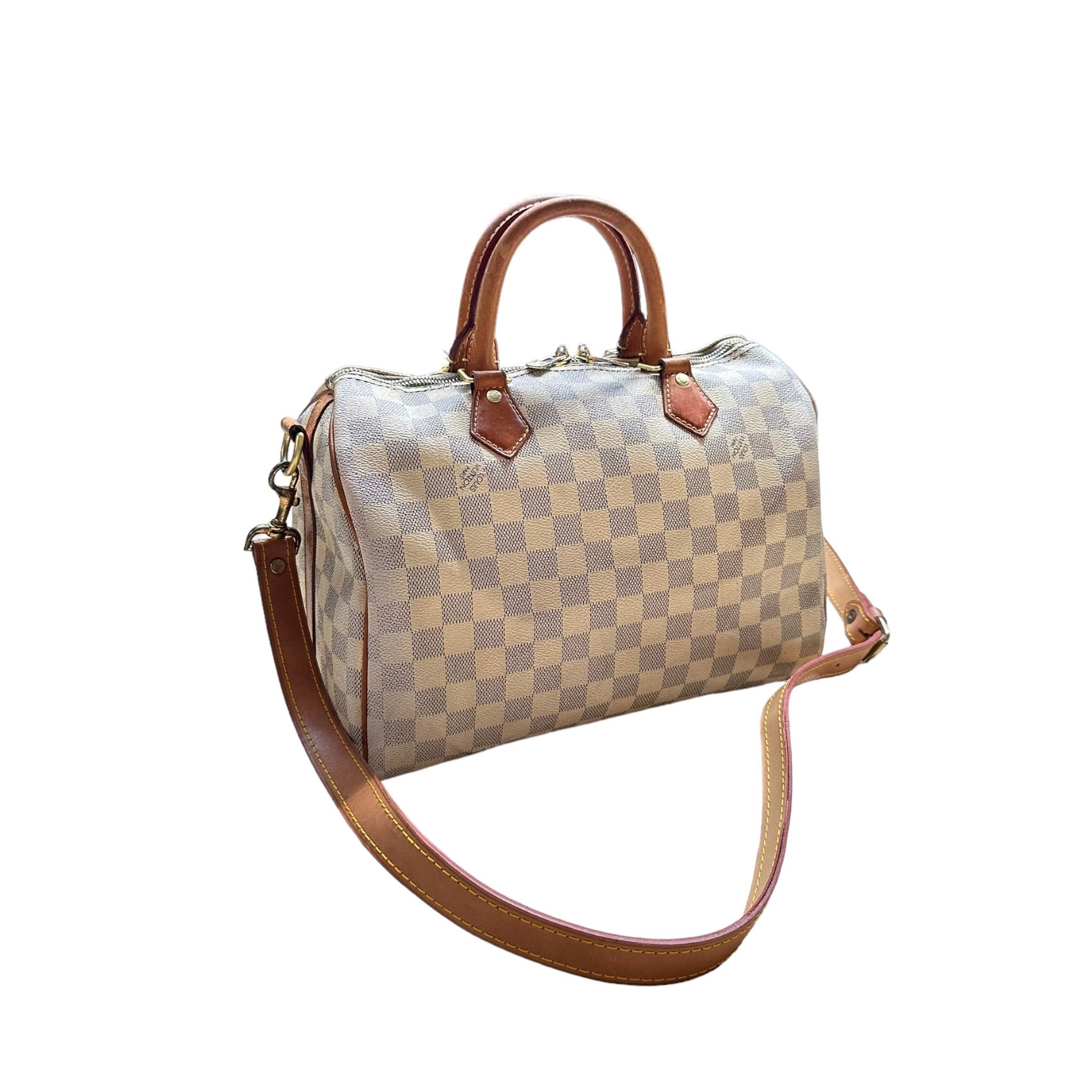 3D model Louis Vuitton Speedy Bandouliere 25 Damier Ebene VR / AR /  low-poly