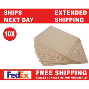 10 stuks 1/8" (3 mm) mdf, mdf-dambord, CNC-houtbewerking, meerdere maten
