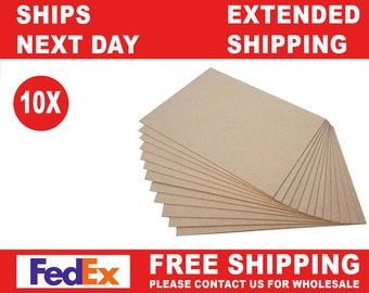 10 Pieces 1/8” (3mm) MDF, MDF Draft board, CNC Woodworking, Multiple Size