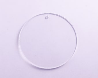 Clear Acrylic Circle: 3.8mm Plexiglass Disc