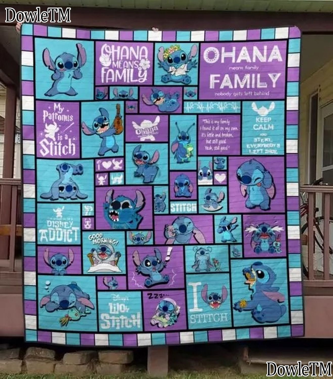 Disney Lilo and Stitch Quilt Blanket Cute Stitch Singer Etsy