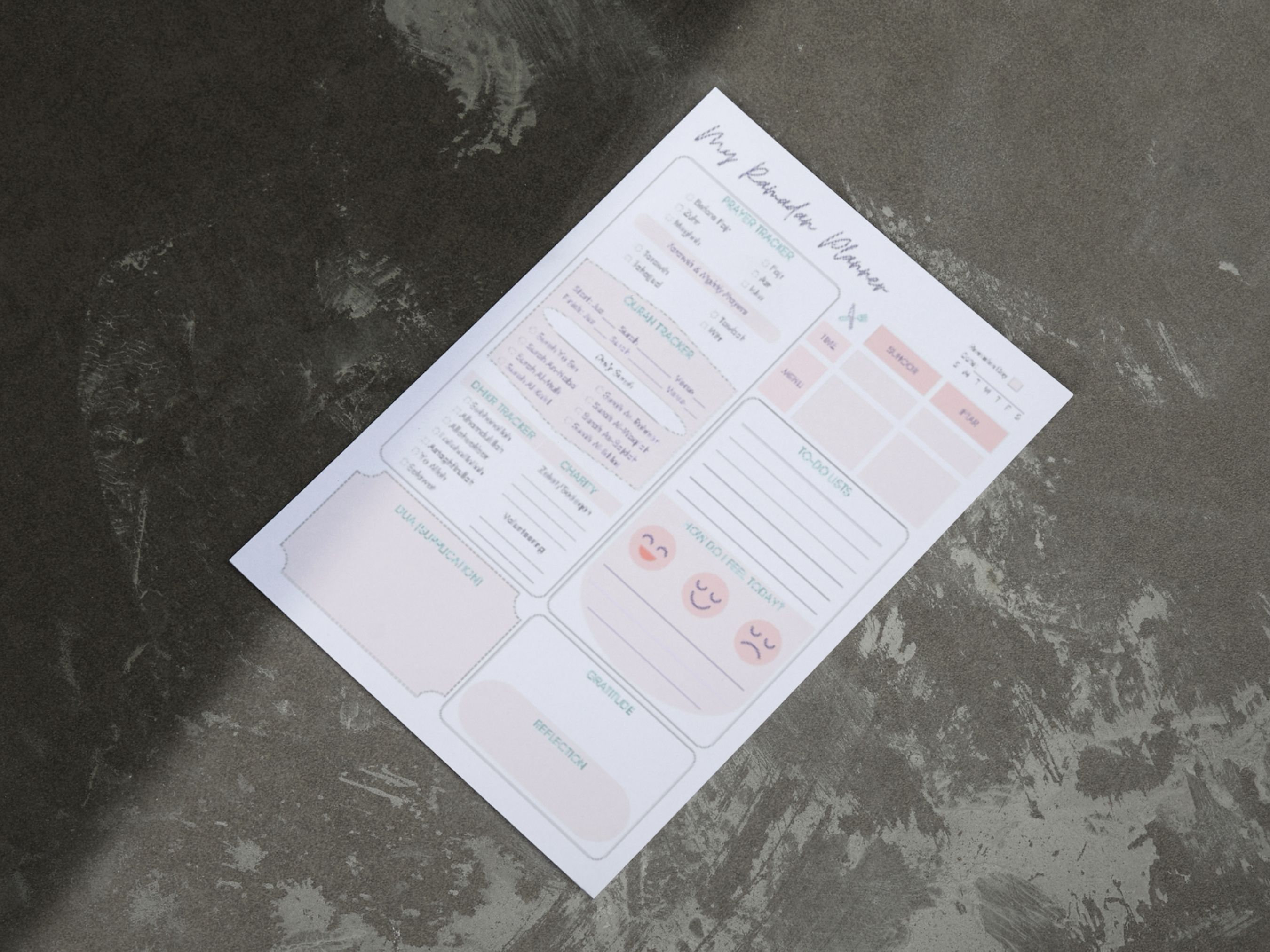 ramadan planner and journal