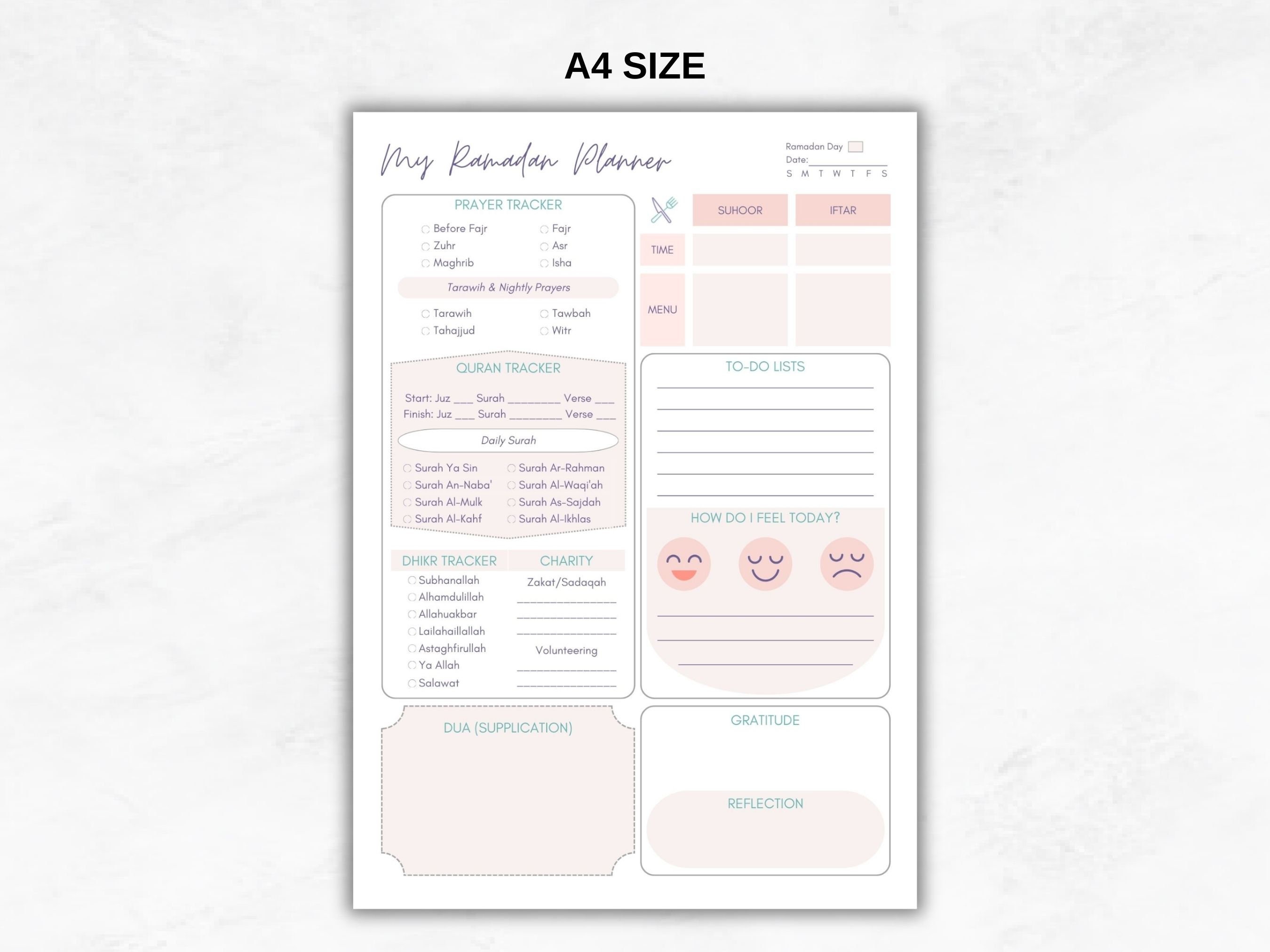ramadan planner and journal