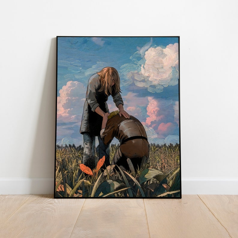 Vinland Saga poster, Thorfinn, colored Manga Poster, Digital 4K Wall Print, Manga Van Gogh Style Painting, Japanese Wall Art, Forgiven zdjęcie 1