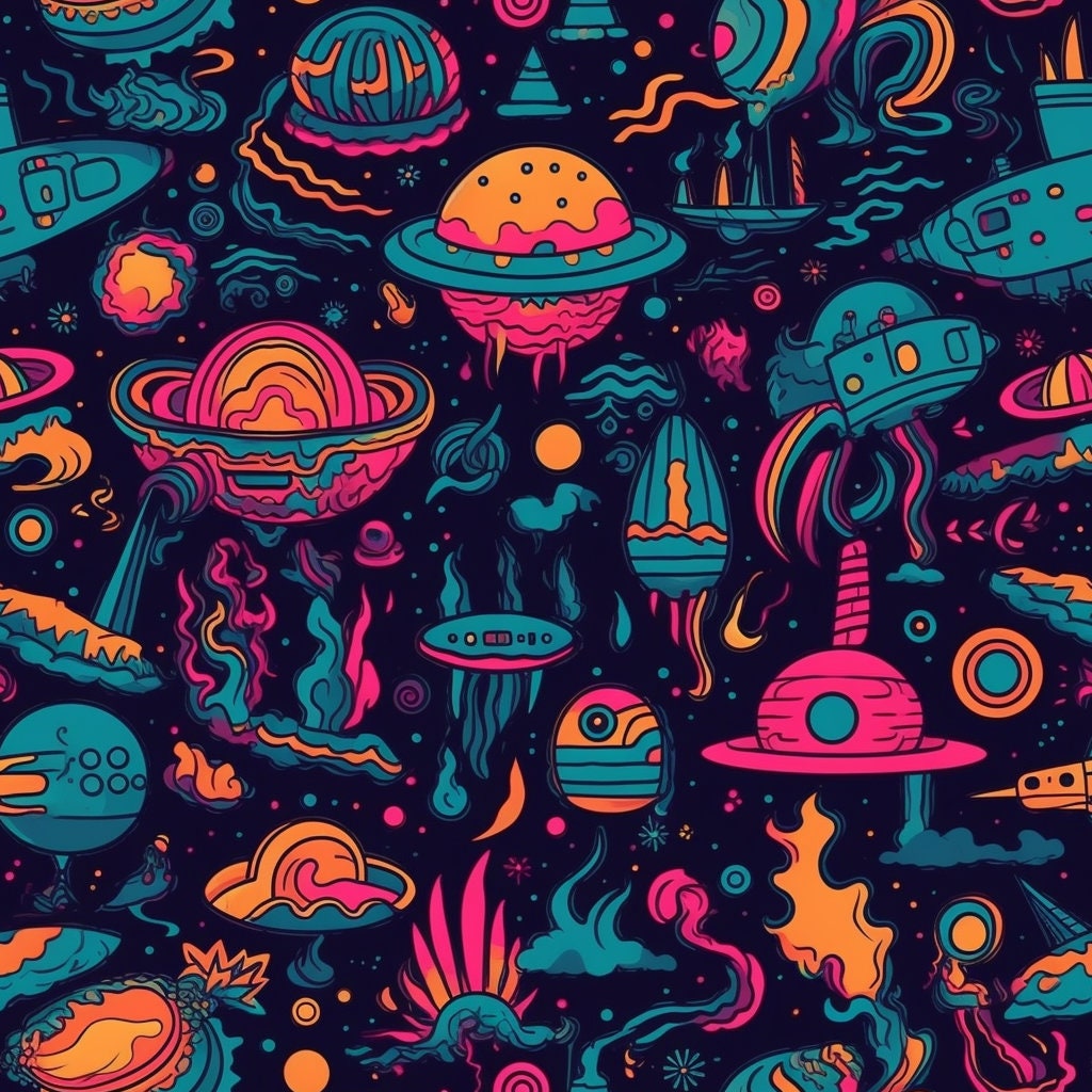 5 Alien Patterns - Etsy