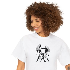 Gemini Zodiac Unisex Heavy Cotton Tee