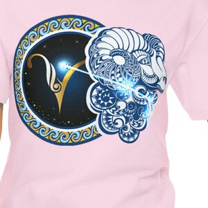 Aries Zodiac Unisex Baumwolle T-Shirt