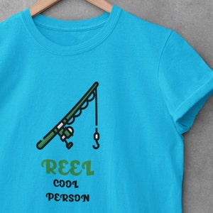 Reel Cool Person Fishing Unisex Heavy Cotton Tee