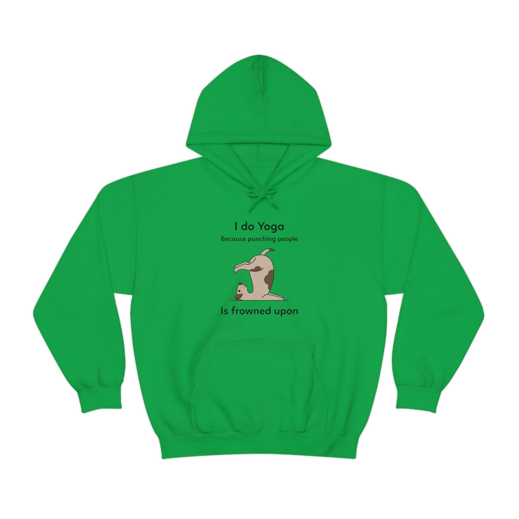 Yoga Hoodie - 'Because Punching People Is Wrong' Pullover