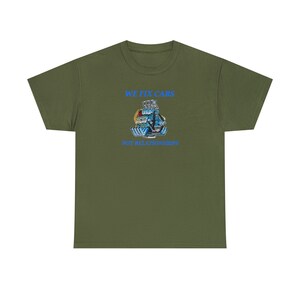 Mechanics: We Fix Cars, Not Relationships Unisex Heavy Cotton Tee