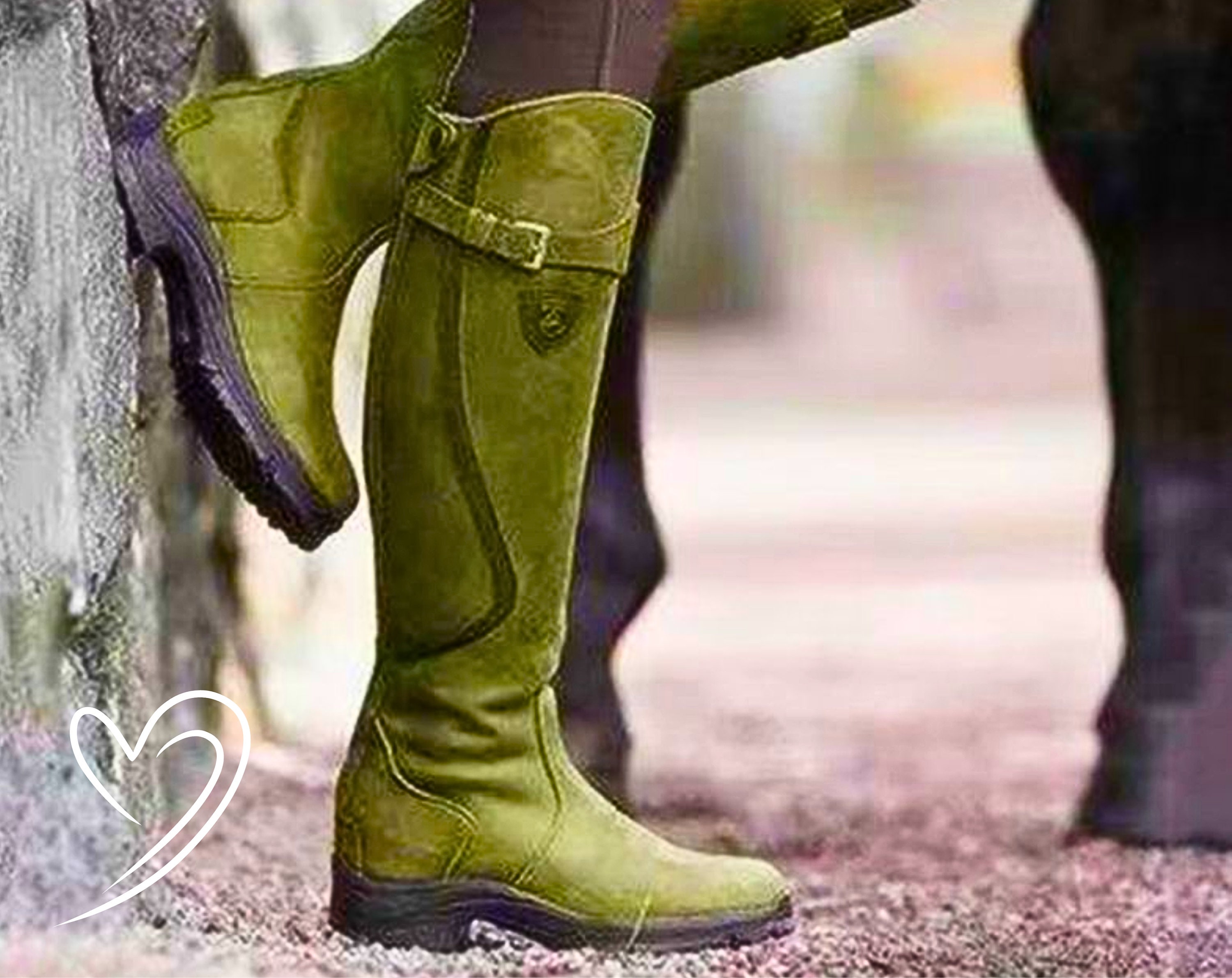Shiny Lucky Horseshoes Rubber Mid Calf Sporty Women Rain Boot 
