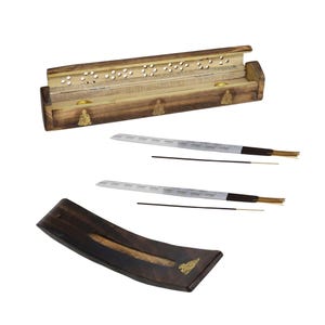 Wooden Incense Burner - Incense Holder Box