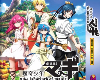 DVD ANIME Magi the Labyrinth of Magic Season 13 Volume 1-63 