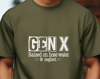 Gen X T-Shirt, Unisex 80s Tee, 50th Birthday Gift