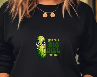Sweat-shirt aux cornichons, pull Loves Pickles, cadeau romantique pour petite amie