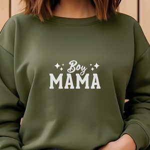 男の子ママ用スウェットシャツ：ユニセックスコンフォートフィット、新米ママへのギフト