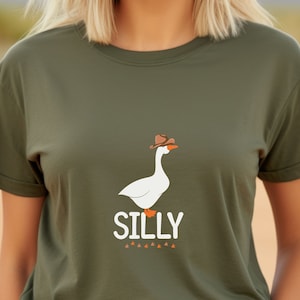 Silly Goose Shirt, Silly Goose on the Loose, Cute Gifts for Girlfriend, Silly Goose Print Tshirt, Affordable Gifts, Cute Girlfriend Gift