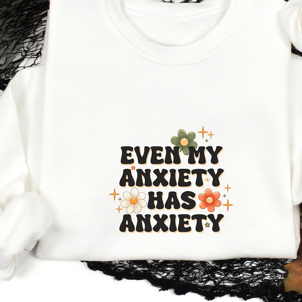 Mental Health Sweatshirt, ADHD Awareness Shirt, Mental Illness Retro Sweater, Anxiety-Relief Pullover, ADHD Adults Gifts, Anxieties Gift