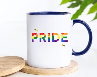 Gay Pride Becher, Regenbogen LGBT Kaffeetasse, Gay Pride Geschenk