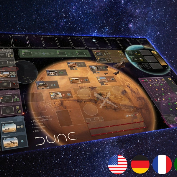 Dune Imperium Playmat: Rise of IX & Immortality - Multilingual (En/De/Fr/Pt) - Unofficial | Digital