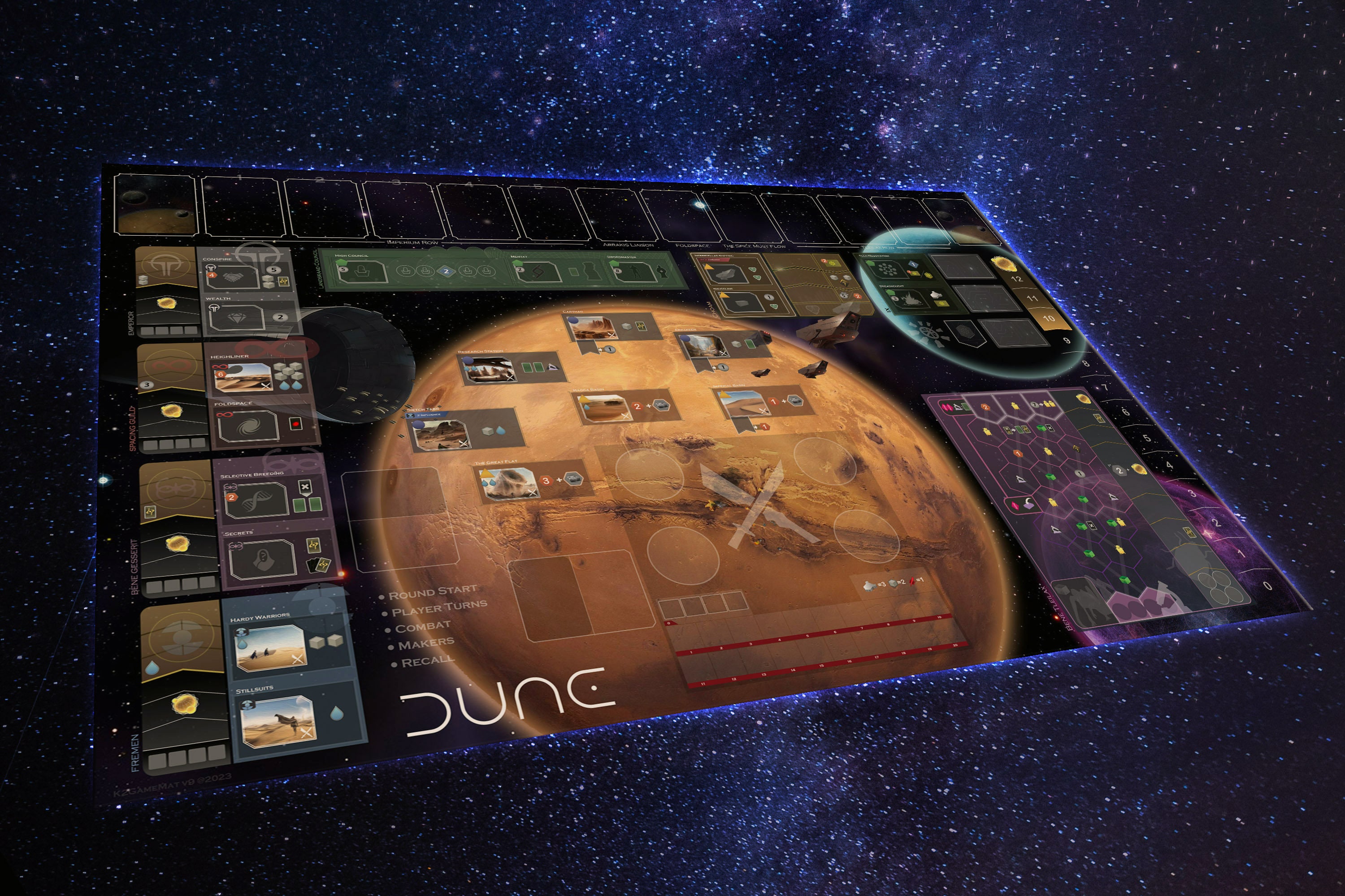 Dune Imperium Playmat Rise of IX & Immortality Multilingual Etsy 日本