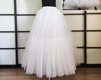 Wedding petticoat from two types of tulle, Plus size petticoat, Lolita petticoat, Petticoat women, Bridal petticoat, Wedding petticoat