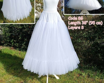 Incroyable jupon en tulle, jupon personnalisé fait main, sous-vêtements jupon, nombreuses options de taille, jupon en tulle, robe de mariée jupon grande taille