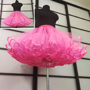 Wedding petticoat, Plus size petticoat, Different colors Tulle Petticoats, Lolita plus size petticoat, Pinup Rockabilly ruffed petticoat