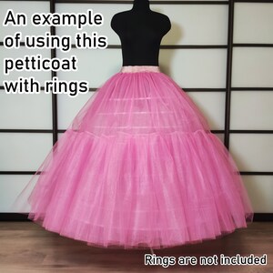 Rockabilly petticoat, Beautiful Petticoat, Tulle petticoat, Plus size petticoat, Pin-Up petticoat, Ruffled petticoat, Wedding petticoat
