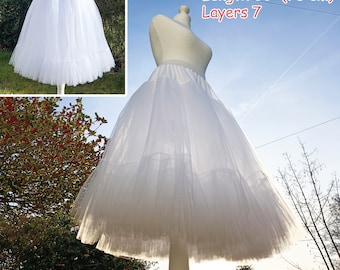 Beau jupon en tulle, jupon fait main, nombreuses options de taille, jupe jupon en tulle, jupon pour robe de mariée, jupon grande taille