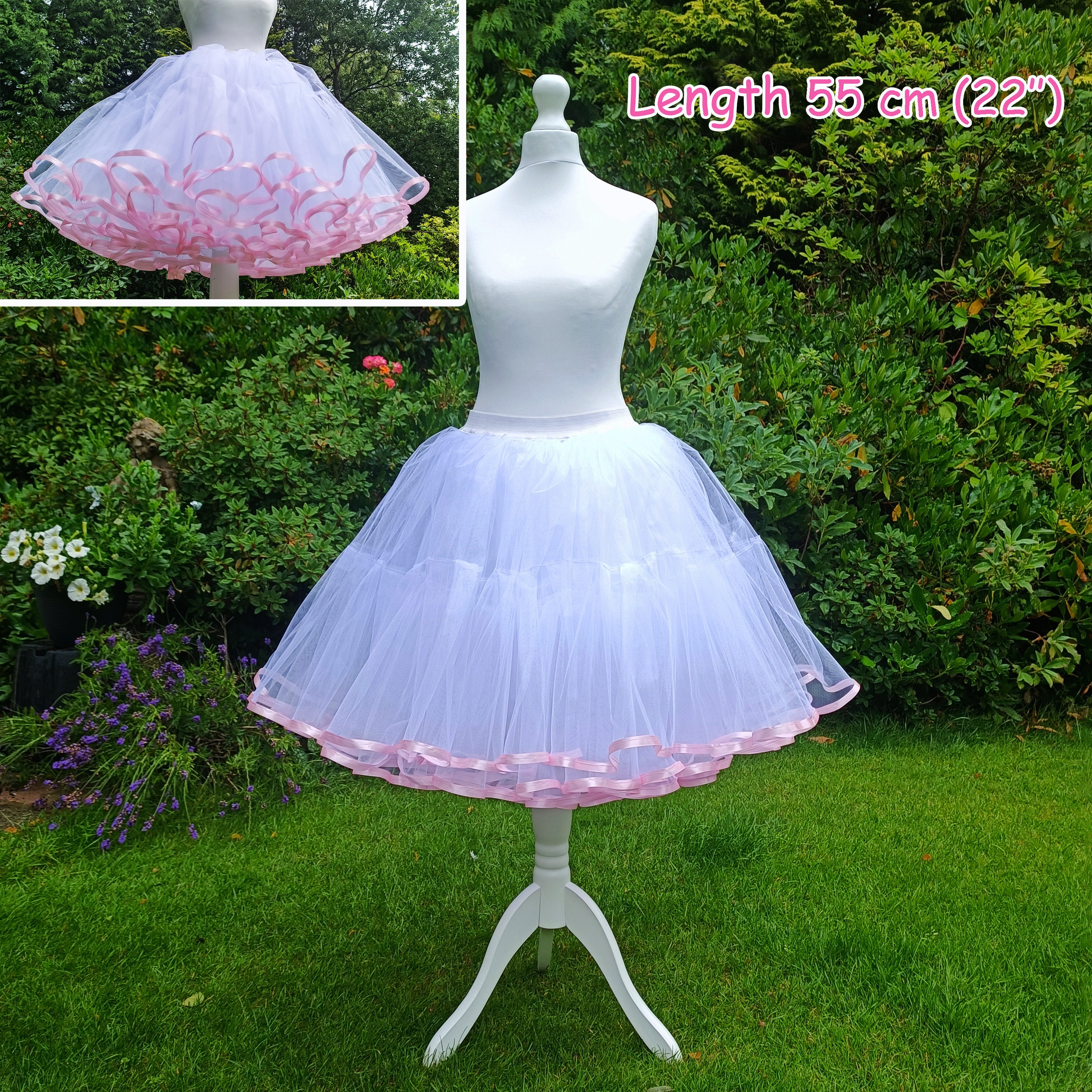 Tutu En Tulle Court - Mini Jupe Ou Jupon élastique Pour Femme (Carnaval, Halloween, Mariage, Danse) - 8