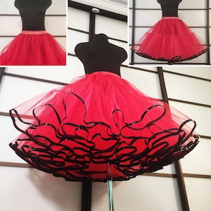 Super lush petticoat with satin ribbon, Tulle petticoat Plus size petticoat Pin-Up Rockabilly petticoat Ruffled petticoat, Wedding petticoat