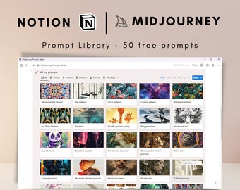 2024 Ultimate Notion Template for Midjourney Prompts: Organize Your Creative Journey with 50 Free Commercial-Use Prompts