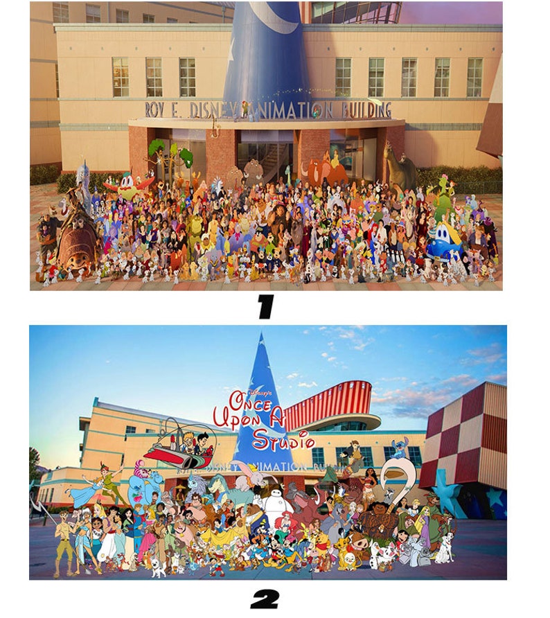 Disney Once Upon A Studio Group Photo Poster Etsy Australia