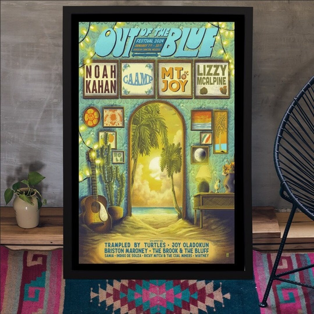 Affiche Out of The Blue Festival 2024, cadeau Poster Etsy France