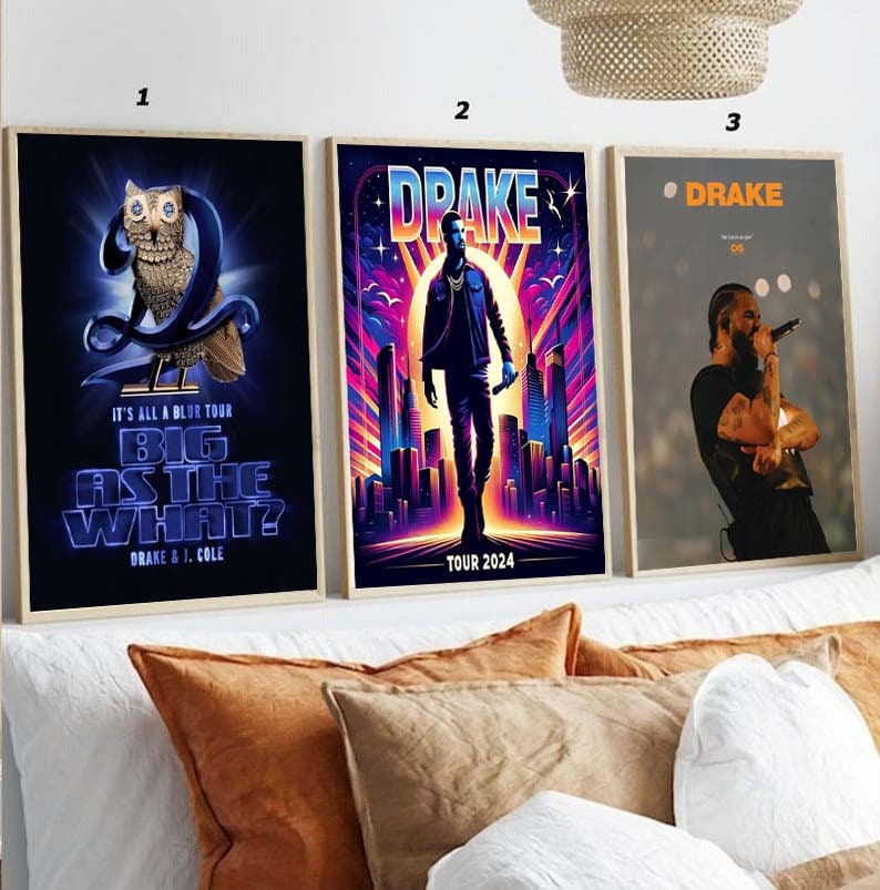 Drake 2024 Poster, Drake Tour 2024 Poster Etsy