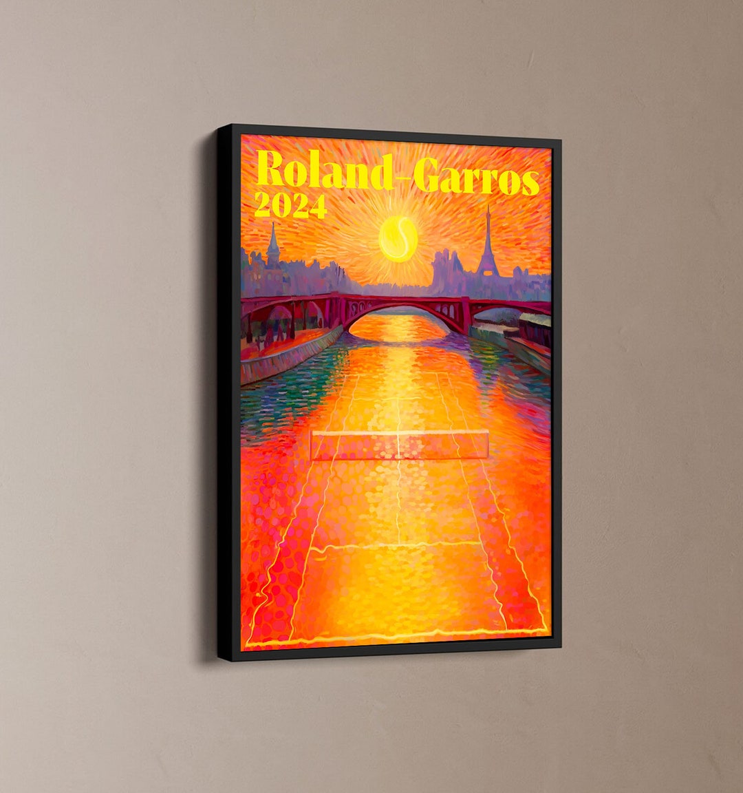 The 45th Tournament Roland Garros 2024 Poster, Vintage Poster, Gift