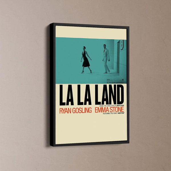 Cartel de la película La La Land, cartel vintage de la película