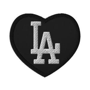 LA Heart Embroidered patches