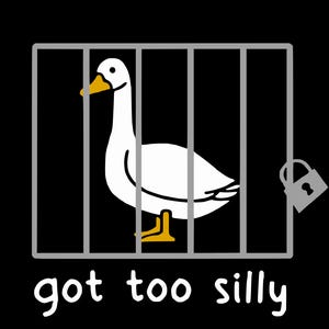Silly Goose Got too Silly Patch Art Set - T-shirt Graphic High Resolution