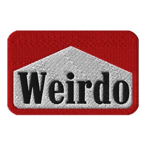 Weirdo Embroidered patches