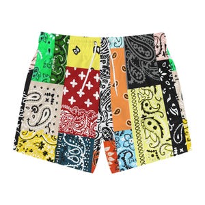 Bandana Patchwork Badehose | Paisley Allover Print