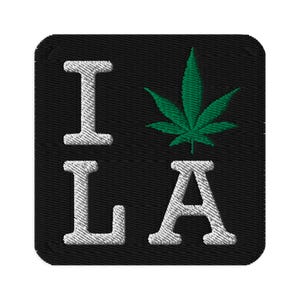 I Love LA weed 420 écussons brodés