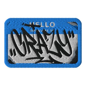 Hello Custom Name Graffiti Embroidered patches